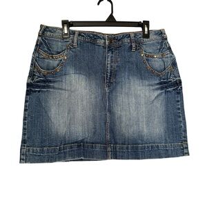 LA Blues Denim skirt embellished no size‎